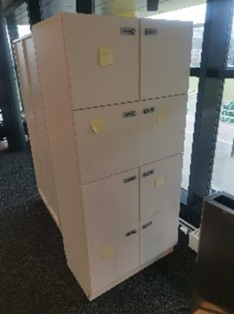 Afbeeldingen van WE - Lockerkast met 8 lockers