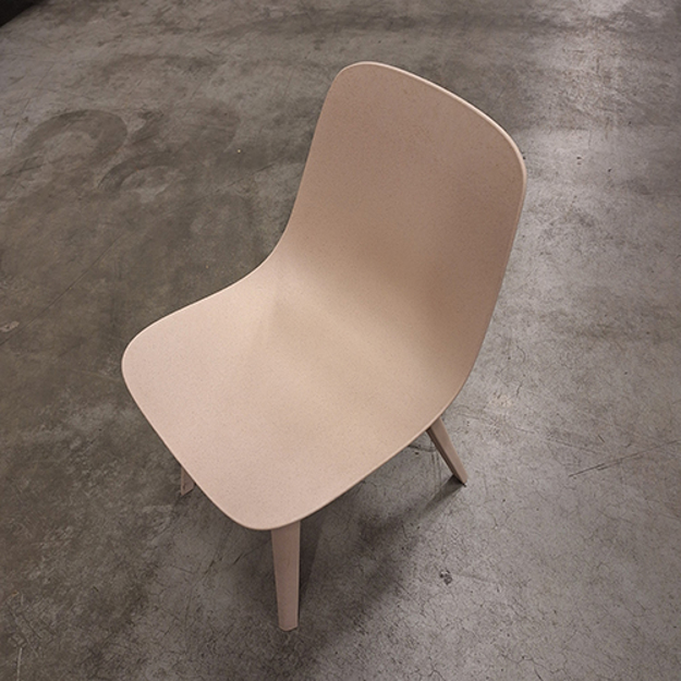 Image de TR - Chaise de cantine beige