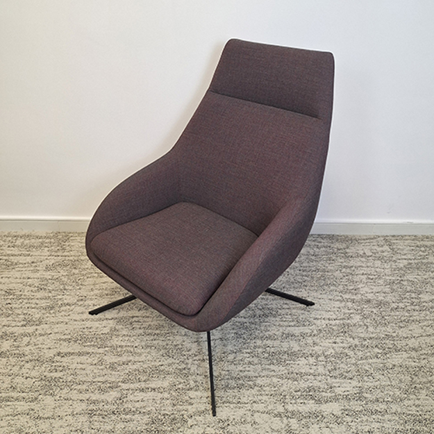 Image de TR - Fauteuil lounge gris foncé