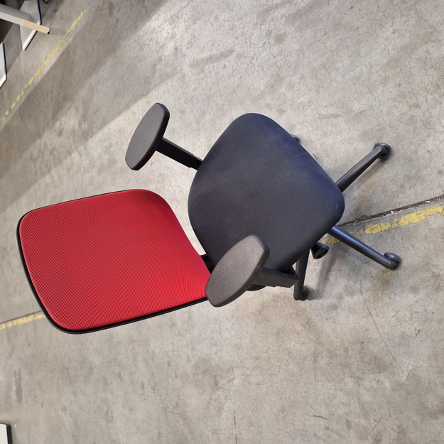 Image de UP - Chaise de bureau rouge/noir